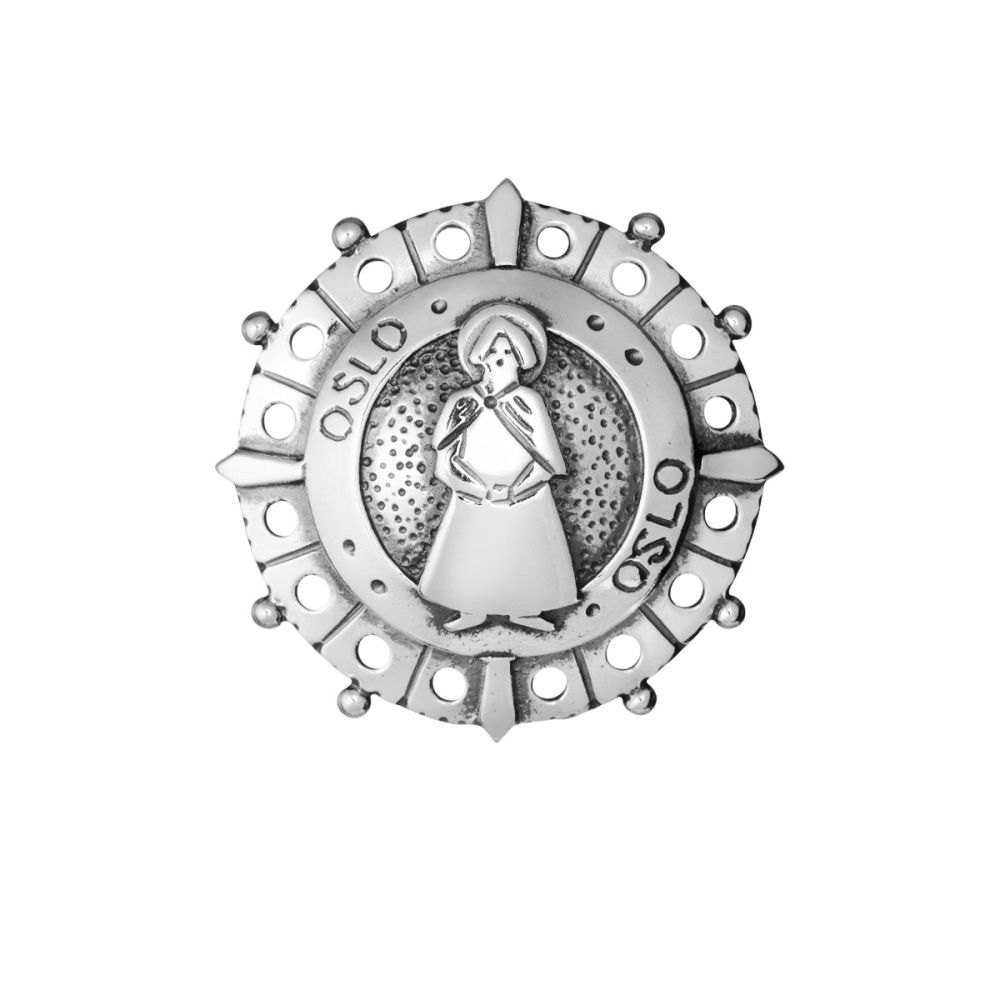 St. Hallvard Halsknapp Dame/ Barnesølje